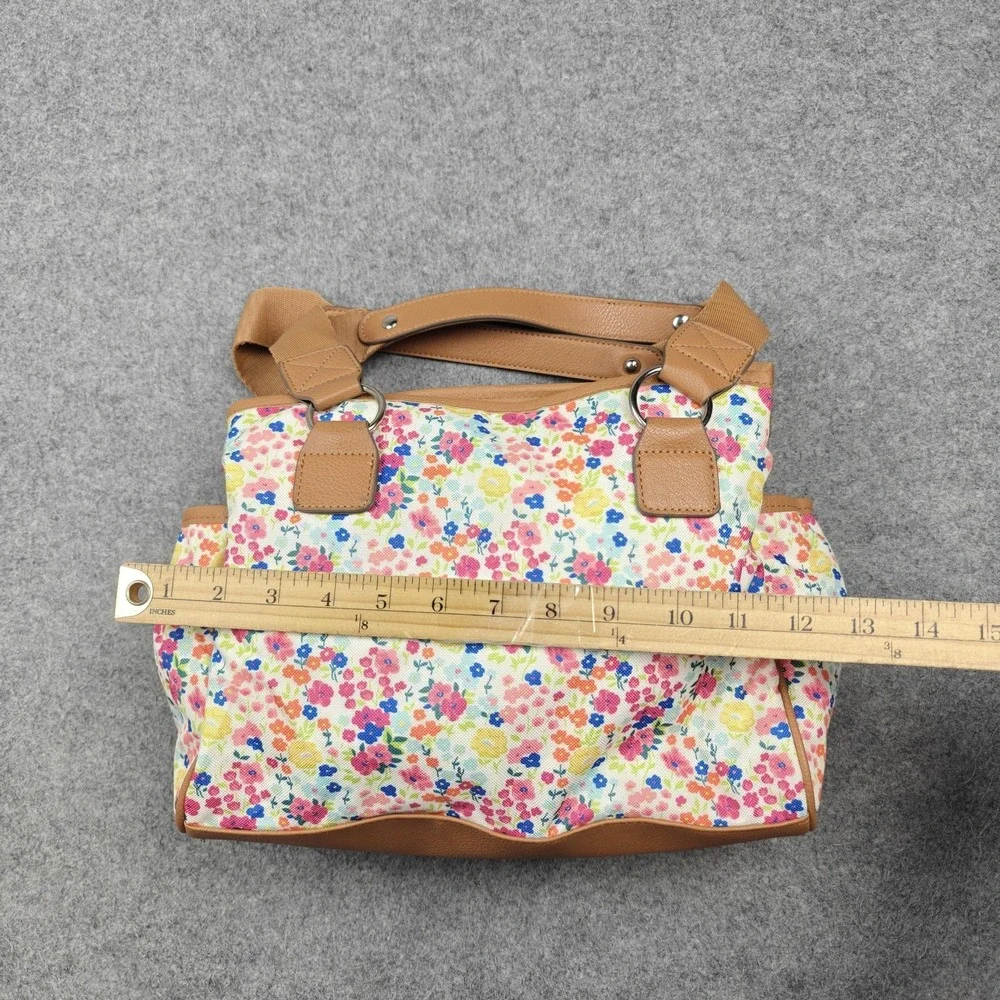 Lily Bloom Satchel Bag Womens Medium Multicolor Floral Landon Karma Bloom New